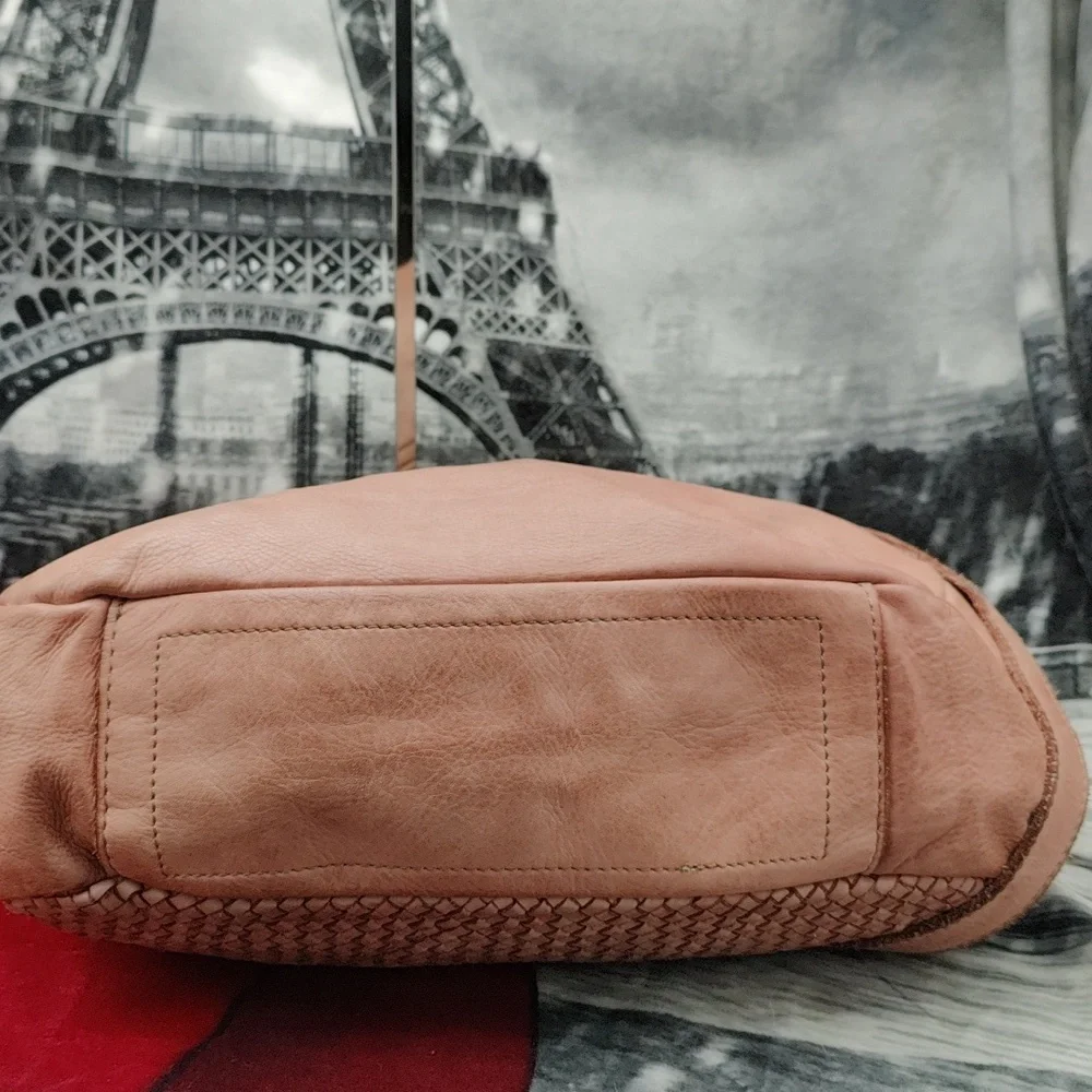 Borse In Pelle Pink Leather Bag